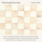 MACKENZIE-CHILDS Enamel Canister, Small, Brown-and-White Mocha Check - Image 3