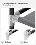 SONGMICS Portable Closet with Cover, 4 Hanging Rods and Shelves - Image 7