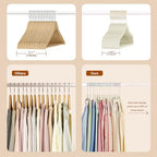 52 Pack Velvet Clothes Hangers Non-Slip with Shoulder Notches - Image 6
