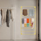 10 Tier Wall Mounted Rack,Scarf Display Stand,Belt Pants Hangers Scarves Hijab Stand, Towel Rack Ribbon Holder,Wrapping Paper Spool Storage for Retail Store - Image 3