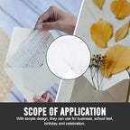 Xmas Blank Letter Envelopes 100pcs White Paper Cash - Image 4