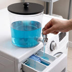 2 Pack Laundry Detergent Dispenser 128 oz / 3.5 L for Laundry Room, Round - Image 3