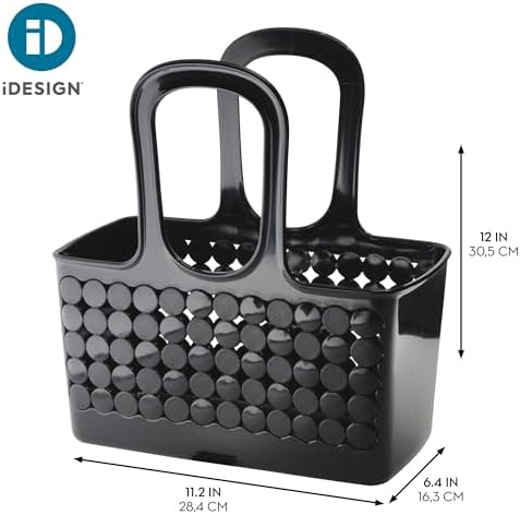 iDesign Portable Shower Tote Caddy, Black, Set of 3 - Image 4