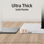 KES Matte Black Standing Towel Rack for Bathroom, Heavy Marble Base, 2-Tier - Image 3
