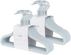 3 Sprouts Velvet Baby Hangers, Non Slip Slim, Blueberry Blue, 30 Pack by 3Sprouts