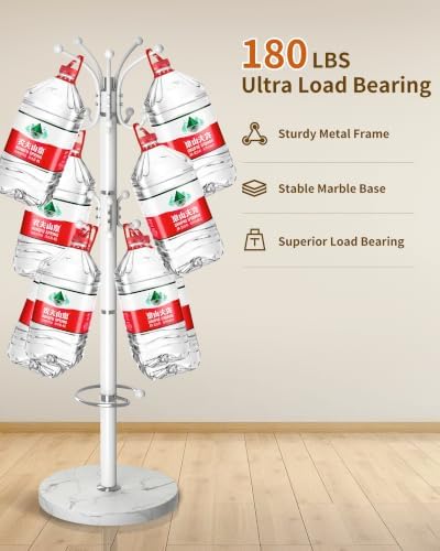 Metal Coat Rack, Modern Coat Rack Stand, 360°Rotary Coat Tree Stand - Image 5
