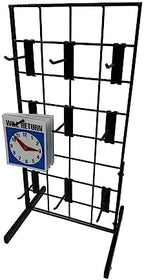 Only Hangers Black Gridwall Countertop Display with Mini T-Legs - Includes (9) 4" Gridwall Hooks Included - Heavy Duty Panel - 12" x 24" - Image 3