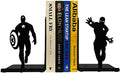 Superhero Bookends | Decorative Bookends for Shelves | Non-Skid Book Holders for Shelves, Table | Unique Home/Office Decor | Heavy Bookends| Metal Book Ends| 7x5.5x4 Inches Each by HeavenlyKraft