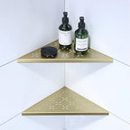 12" Corner Shower Shelf, 2-Pack Shower Shelves SUS304 Stainless Steel Bathroom Shelves for Tile Walls, Recessed Corner Shelf Organizer Rack, No Drilling (Brushed Gold) by XiarnotogiHome