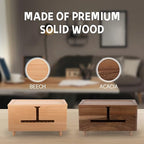 Brown Wood Large Cable Management Box for Power Strip and Cord Hideaway - Image 7