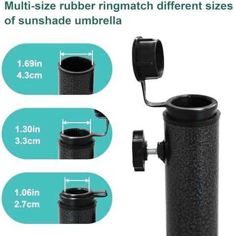 AMMSUN Foldable Portable Beach Umbrella Stand, Patio Umbrella Base Holder - Image 4