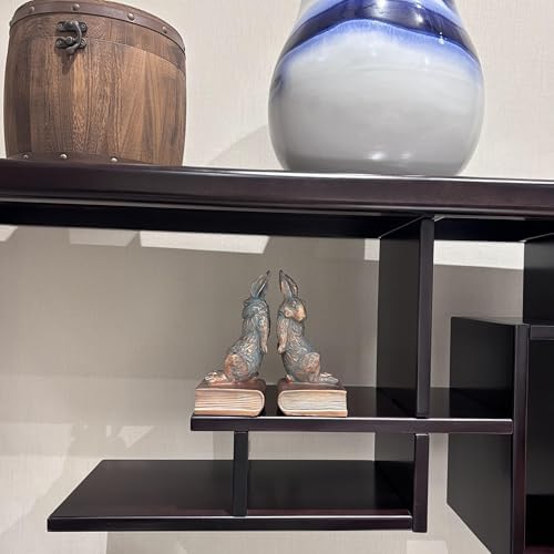 Book Ends for Shelves to Hold Books Hevay Duty,Decorative Rabbit Bookends - Image 6