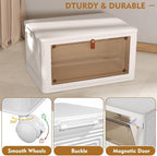 YFXCVSL 4 Tier Plastic Storage Bins with Lid 23QT, Stackable Storage Bins - Image 5