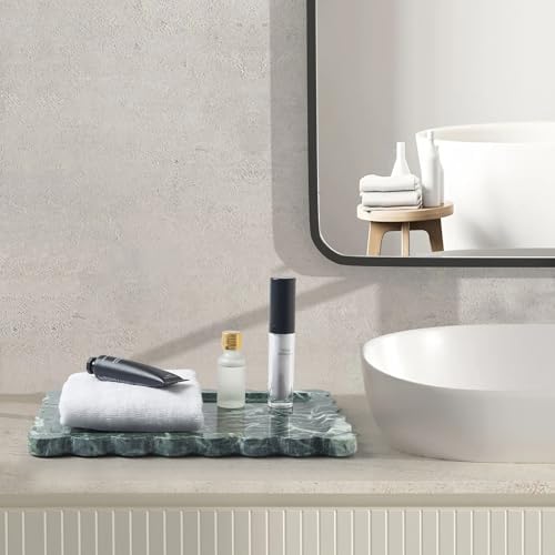 Scalloped Natural Marble Tray - Decorative Stone Tray for Bathroom & Vanity - Image 5