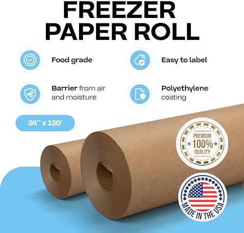 Brown Freezer Paper Roll 24" x 1800" (150 feet) - USA-made, IDL Packaging - Image 2