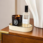 Preston Lane Ceramic Vanity Tray for Bathroom Countertop, Medium, Alabaster - Image 3