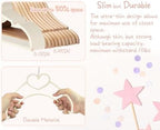 Velvet Baby Hangers, Kids Hangers with Clips for Toddler & Infant Clothes - Image 6