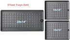 Rubber Boot Trays for Entryway, for Boots, Shoes, Sandals, Slip-on, Trays, Shoe Mats for Indoor and Outdoor Use,(1 Larger) = 28"x14"; and (2 Smaller) = 18"x14" (Set=3) - Image 6