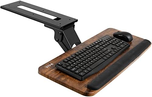 VIVO Vintage Brown Under Desk 25 x 10 inch Keyboard Tray, MOUNT-KB03N by VIVO