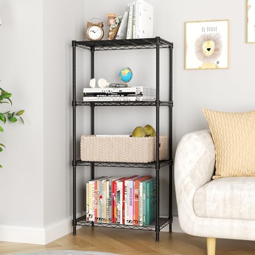 Golpart 4Tier Adjustable Storage Shelves Metal Wire Shelving Standing Shelf - Image 2