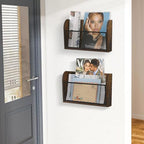 YINMIT 2 Packs Wall File Organizer-Holder, Hanging File Organizer, Wall Mounted File Holder, Wall Mount Paper Folder Rack for Office and Home - Image 5