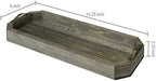 MyGift Rustic Gray Wood Vanity Tray, Toilet Tank Organizer with Handles - Image 4