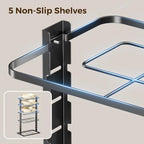 LAMU Pots and Pans Organizer Under Cabinet, 5 -Tier Dual-Pillar Design - Image 5