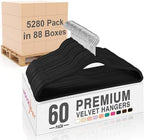 HOUSE DAY Velvet Hangers 5280 Pack, Premium Clothes Non-Slip Felt Hangers by HOUSEDAY