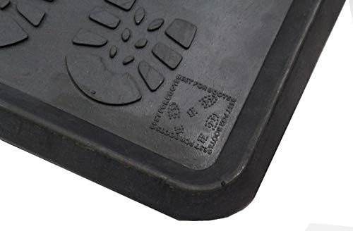 Envelor Rubber Snow Boot Tray All Weather Shoe Tray Indoor Outdoor Multi Purpose Tray Plant Tray Pet Tray Food and Water Bowl Tray Paint Tray Utility Floor Tray (Foot Steps) - Image 3