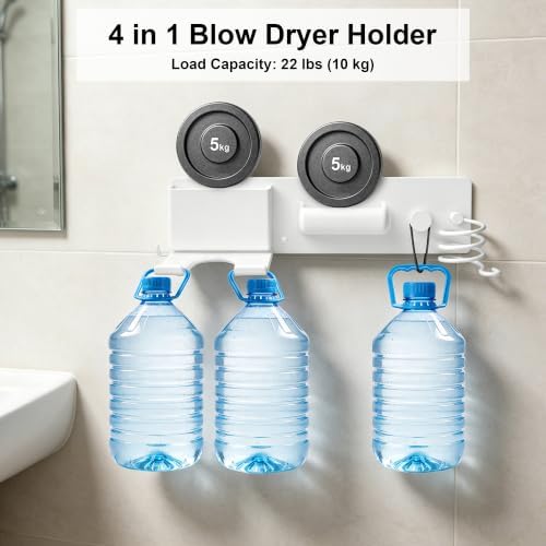Hair Dryer Holder with Cord Organizer, Curling Iron Holder - Image 3
