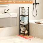 3-Tier Expandable Towel Racks for Bathroom, Narrow Towel Rack - Image 4