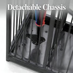 Black Umbrella Stand with Drip Tray, No Assembly Required, Minimalist Modern Home Decor, Durable Space‑Saving Indoor Umbrella Storage Holder for Entryway, Hotel & Office Entrance - Image 6
