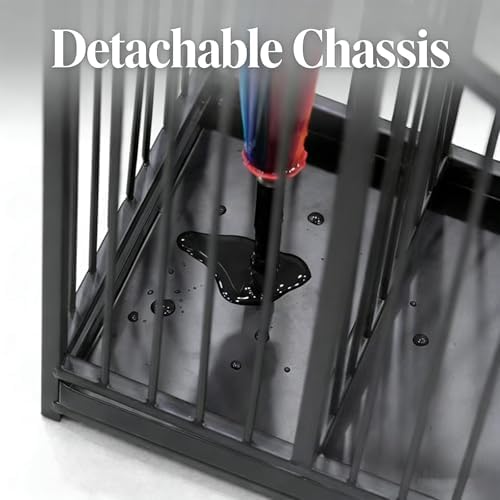 Black Umbrella Stand with Drip Tray, No Assembly Required, Minimalist Modern Home Decor, Durable Space‑Saving Indoor Umbrella Storage Holder for Entryway, Hotel & Office Entrance - Image 6