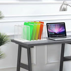 Kuntine.B 7-Section Upright Desk File Organizer White 1 Pack - Image 6