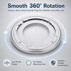 RHBLME 6 Pack 12 Inch Lazy Susan Hardware, 5/16" Thick Turntable Bearings, 1000Lbs Rotating Bearing Plate Heavy Duty Lazy Susan for Rotating Table, Corner Shelves, Book Case, Serving Tray - Image 3