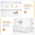 Sturdy Closet Organizer System: 4.4 Ft. Custom Metal Wire Shelving - Image 4