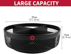 Rotating Medicine Organizer, 11.4 in Lazy Susan Pill Bottle Organizer with 4 Divided Sections, Metal Mesh Turntable Storage Basket for Cabinet, Countertop, Bathroom, Vitamins, Supplements - Image 7