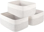 OIASKET Storage Baskets for Organizing 3 Pack, Woven Baskets for Shelves, by OIASKET