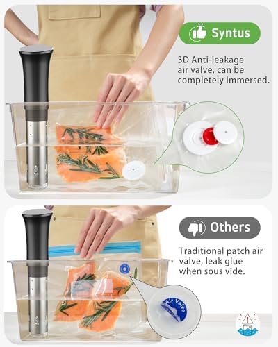 Syntus 80 Pcs Reusable Vacuum Sealer Bags for Food, S+M+L+XL - Image 3