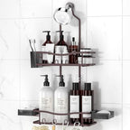 Rustproof Shower Caddy Hanging with Soap Holders for Bathroom, Bronze by REINHARDT