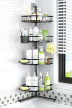 Standing Shower Caddy Corner - Rustproof Bathroom Shower Stand Shelf by Aitatty