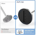 RUMOSE Toilet Paper Holder Stand for Floor Free Standing, Nickel - Image 3