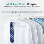 Velvet Hangers Non Slip Felt Hangers, Velvet Clothes Hangers Space Saving - Image 2