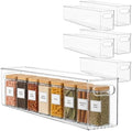 primebox Plastic Food Storage 6 Pack Clear Container Bin with Handles for Organizing Kitchen, Pantry, Refrigerator, Freezer, Pantry, Cabinet, Closet, Bathroom. 20”x4”x5” by primebox