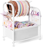 Hair Accessories Organizer, Metal Headband Holder Stand in White by Unknown