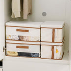 Large Fabric Storage Bins with Lid for Closet and Shelves, 4 Pack - Image 3