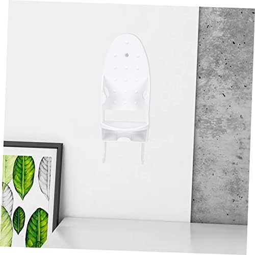 Ironing Board Wall Mount Iron Holder, White Pbt Rack for Office - Image 4