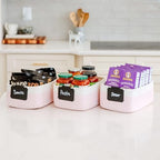 NaturalCozy 11.8"x8"x4.5” Rectangle Storage Baskets for Shelves 3 Pack | Cotton Rope Woven Small Baskets for Organizing | Small Storage Bins for Nursery, Bathroom, Closet, Shelf, Decorative, Gift - Image 5