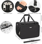 MONSTINA Professional Hairdressing Bag,Hairstylist Travel Bag,Cosmetics Beauty Hairdresser Bag with Shoulder Strap,Hair Makeup Salon Organizer Bag for Barber Insulation Material - Image 5