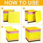 RattanView 6 Pcs 11in Pencil Cube Storage Bins Classroom Organizer - Image 4